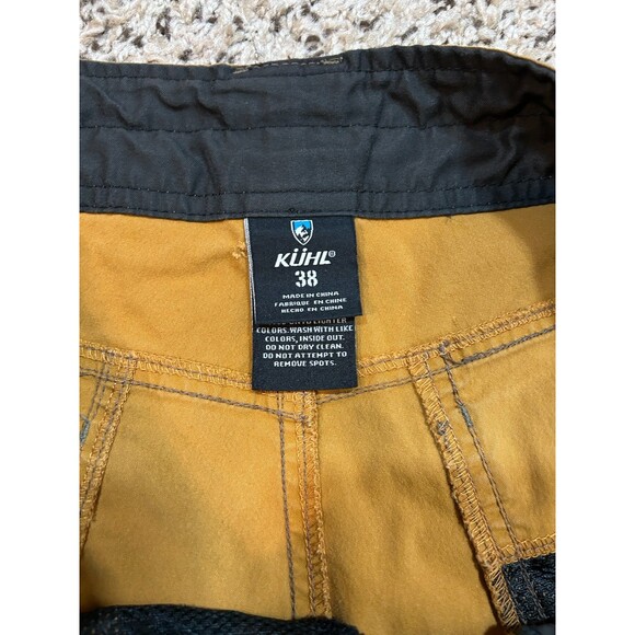 Kuhl Shorts Mens 38 Brown Distressed Vintage Style Outdoor Trail Hiking 5125 - Picture 7 of 14